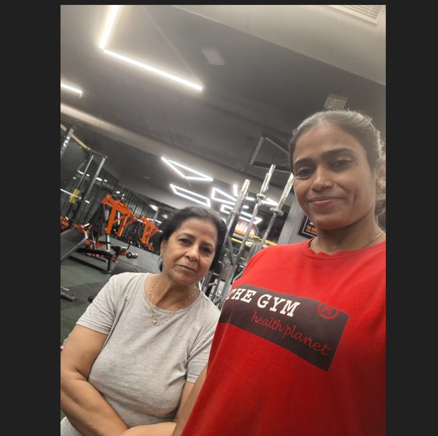 Happy members interacting